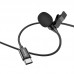Микрофон HOCO Type-C Lavalier microphone L14 2 метра черный