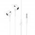 Наушники HOCO crystal earphones with mic M1 Max 3.5мм белые