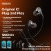 Наушники REAMX RM-655i Lightning Metal Wired Earphone for Music & Call черные