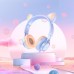 Наушники HOCO Cat ear headphones with mic W36 сине-оранжевые