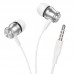 Наушники BOROFONE Platinum metal universal earphones with microphone BM75 белые