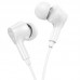 Наушники HOCO Ingenious universal earphones with microphone M102 90 градусов штекер белые