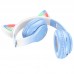 Наушники беспроводные с ушками HOCO Cat ears BT headphones W42 бело розовые