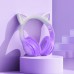 Наушники беспроводные с ушками HOCO Cat ears BT headphones W42 бело розовые