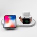 Зарядка беспроводная QI Hoco CW21 Wisdom 3-in-1 iphone / watch / airpods charge белая