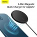 Зарядка Qi BASEUS Simple Mini Magnetic Wireless Charger (набор для Iphone 12 + кабель Type-C 1.5m)