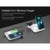 Зарядка Qi 4in1 wireless charger RGB X499 для Phone/Watch/Earphones 15W Max черная
