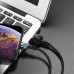 Кабель магнитный и поворотный Hoco S8 Lightning rotatable plug 1.2m черный