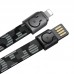 Кабель браслет BASEUS Gold Collar lanyard USB - Lightning - 0.35m черный