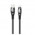 Кабель с экраном USAMS US-SJ368 Digital Display U36 Lightning 1.2M красный