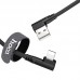 Кабель Hoco Lightning Puissant Silicone U83 1.2m 2 угловых коннектора красный