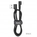 Кабель Hoco Lightning Puissant Silicone U83 1.2m 2 угловых коннектора красный