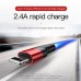 Кабель двусторонний BASEUS Lightning Cafule (special edition) (CALKLF-GG1) черно серый
