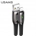 Кабель USAMS Lightning Smart Power Off Cable Raydan Series US-SJ470 |2m, 2.4A|