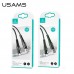 Кабель USAMS Lightning Smart Power Off Cable Raydan Series US-SJ470 2 метра черный с подсветкой