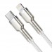 Кабель BASEUS Type-C to Lightning Cafule Series Metal Data Cable (CATLJK-A02) белый