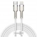Кабель с металлическими штекерами BASEUS Type-C to Lightning Metal 2 метра 20W (CATLJK-B01)