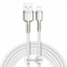 Кабель BASEUS Lightning Cafule Series Metal Data Cable 2 метра 2.4A (CALJK-B01) черный