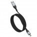 Кабель HOCO Lightning Traveller magnetic charging data cable U96 черно серый