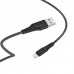 Кабель HOCO Lightning Airy silicone charging data cable X58 1m black
