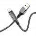 Кабель HOCO Lightning Extreme charging data cable S51 с дисплеем 1.2m синий