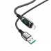 Кабель HOCO Lightning Extreme charging data cable S51 с дисплеем 1.2m синий