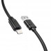 Кабель силиконовый BOROFONE BX55 Lightning Harmony silicone charging data cable 1м черный