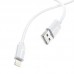 Кабель BOROFONE Lightning Harmony silicone charging data cable BX55 силиконовый белый