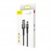 Кабель BASEUS Lightning Cafule Cable (special edition) симметричный 2 метра 1.5A (CALKLF-HG1) черный
