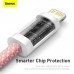 Кабель BASEUS Type-C to Lightning Dynamic Series 2 метра усиленный (CALD000107) оранжевый