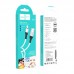 Кабель HOCO Lightning Creator silicone charging data cable X72 1 метр черный усиленный