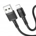 Кабель для iPhone iPad - HOCO X83 Victory charging Lightning cable 1 метр черный