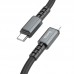 Кабель PD HOCO X85 Strength Type-C to Lightning 1m черный