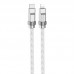 Кабель HOCO Type-C to Lightning Solid PD silicone charging data cable U113 silver 20W