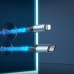 Кабель прозрачный светящийся HOCO U112 Shine Type-C to Lightning серый