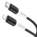 Кабель силиконовый HOCO Type-C to lightning silicone charging data cable X82 черный