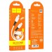 Кабель силиконовый HOCO Type-C to lightning silicone charging data cable X82 черный