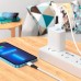 Кабель силиконовый HOCO X82 Type-C to lightning silicone 1 метр белый