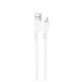 Кабель силиконовый HOCO Lightning Crystal color silicone charging data cable X97 белый