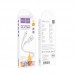 Кабель силиконовый HOCO Lightning Crystal color silicone charging data cable X97 белый