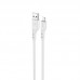 Кабель силиконовый HOCO Lightning Crystal color silicone charging data cable X97 белый