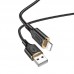 Кабель HOCO X95 Goldentop - USB - Lightning charging data cable 1m белый