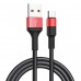 Кабель HOCO Micro USB Xpress X26  1м черно золотистый