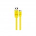 Кабель Micro USB REMAX Full Speed RC-001m 1 метр плоский черный