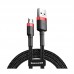 Кабель Micro USB BASEUS cafule CAMKLF-B09 1 метр красный