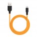 Кабель силиконовый HOCO Micro USB X21 Plus 1м оранжевый
