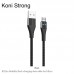 Кабель Micro USB Koni Strong Nobility flash charging KS11m 1.2m черный