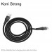 Кабель Micro USB Koni Strong Nobility flash charging KS11m 1.2m черный