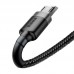 Кабель BASEUS Micro USB Cafule 3m черно серый (CAMKLF-HG1)