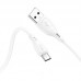 Кабель HOCO Micro USB Ultimate silicone charging data cable X61 1 m white